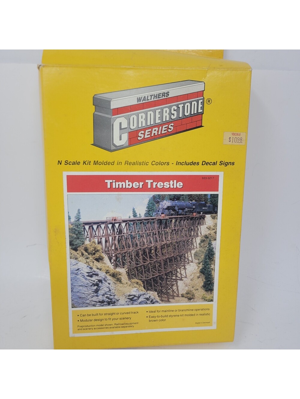 Walthers Cornerstone N Scale Timber Trestle Bridge Kit 933-3217 Vintage Open Box